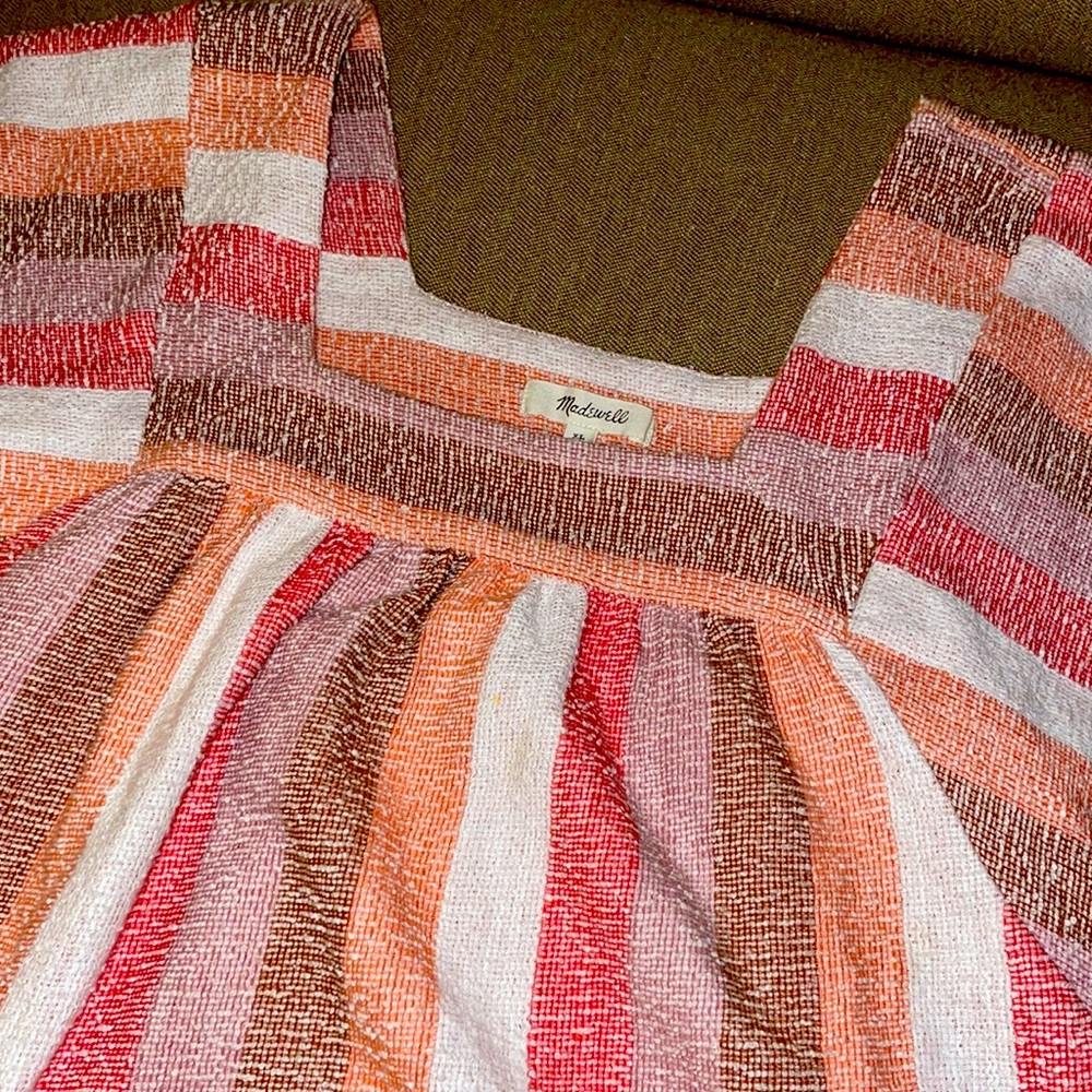 Madewell Summer sherbet striped top